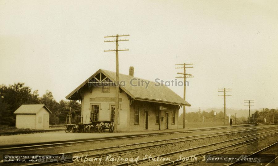 Postcard: Boston & Albany Railroad Station, South Spencer, Massachusetts